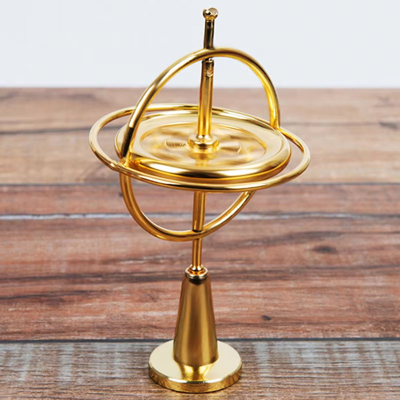 Self-Balancing Gyroscope Anti-Gravity Decompression Educational Toy Six Generations Colorful Finger Gyroscope Gift for Kids T7X2