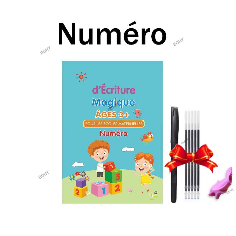Free Shipping SANK Copybooks Pen Magic Copy Book Free Wiping Children'S Kids Writing Sticker Practice Copybook for Calligraphy