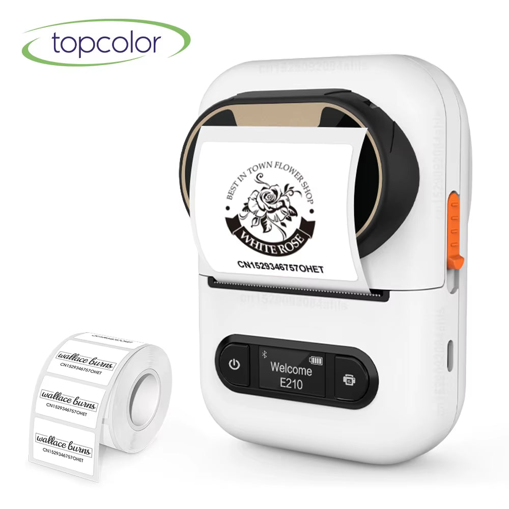 Portable Mini Printer P50 Thermal Adhesive Label Printer without Ink Bluetooth Sticker Printer Barcode Price Tag Label Maker
