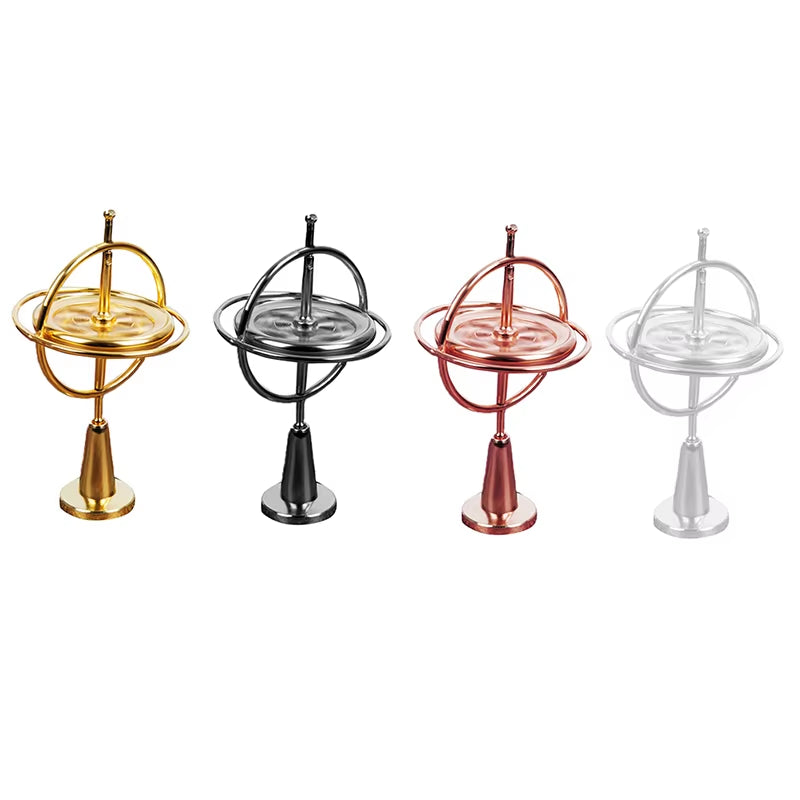 Self-Balancing Gyroscope Anti-Gravity Decompression Educational Toy Six Generations Colorful Finger Gyroscope Gift for Kids T7X2