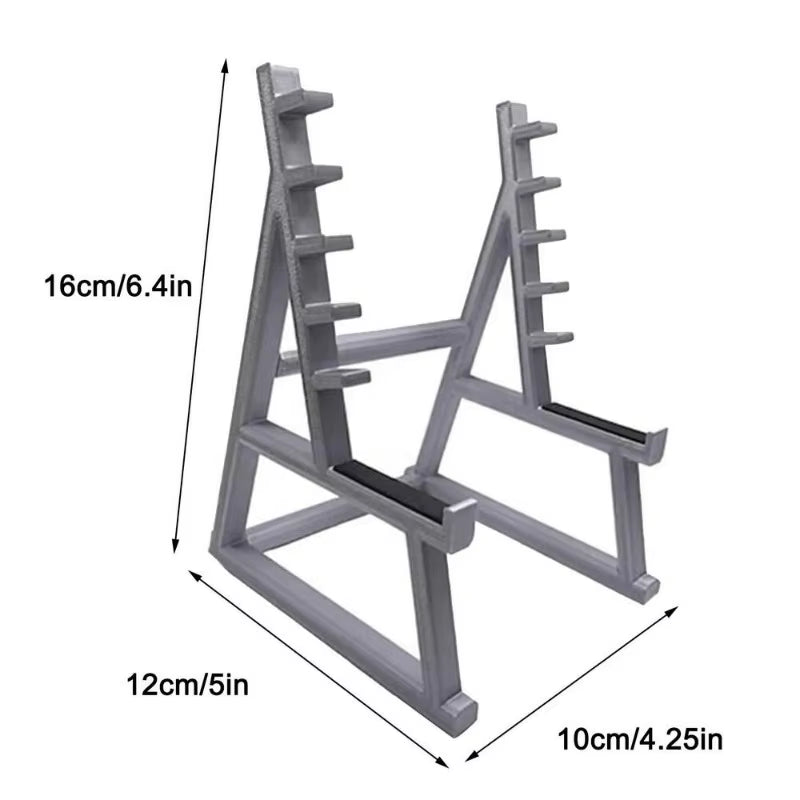Funny Barbell Design Squat Rack Pen Stand Holder Creative Gifts for Fitness Weightlifting Enthusiasts Office Desk Ornament Decor