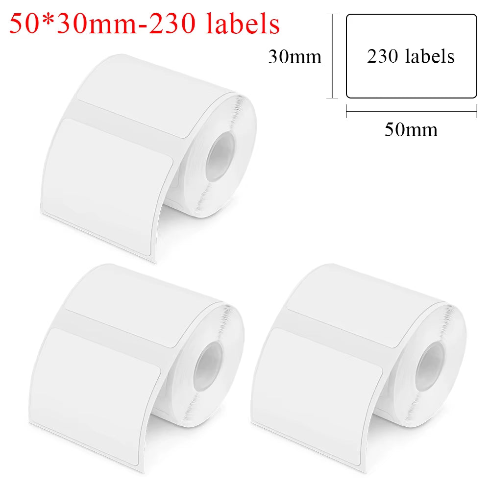 Portable Mini Printer P50 Thermal Adhesive Label Printer without Ink Bluetooth Sticker Printer Barcode Price Tag Label Maker