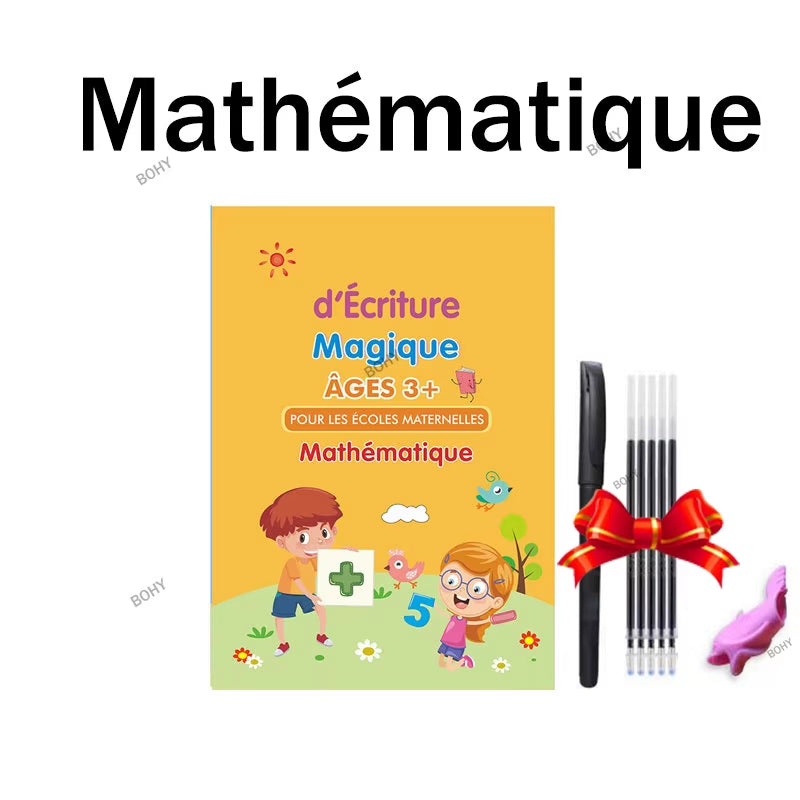 Free Shipping SANK Copybooks Pen Magic Copy Book Free Wiping Children'S Kids Writing Sticker Practice Copybook for Calligraphy