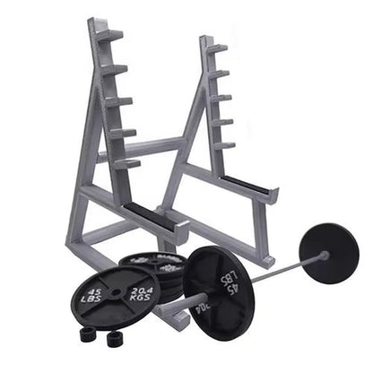 Funny Barbell Design Squat Rack Pen Stand Holder Creative Gifts for Fitness Weightlifting Enthusiasts Office Desk Ornament Decor