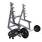 Funny Barbell Design Squat Rack Pen Stand Holder Creative Gifts for Fitness Weightlifting Enthusiasts Office Desk Ornament Decor